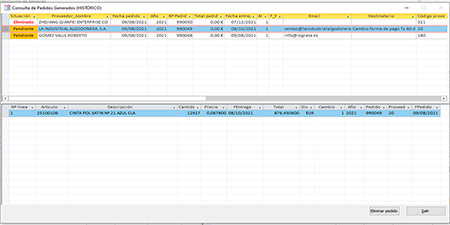 MAPP. Software de gestion de aprovisionamiento de almacenes.